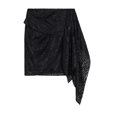 Shop Iro Livio Mini Skirt In Black