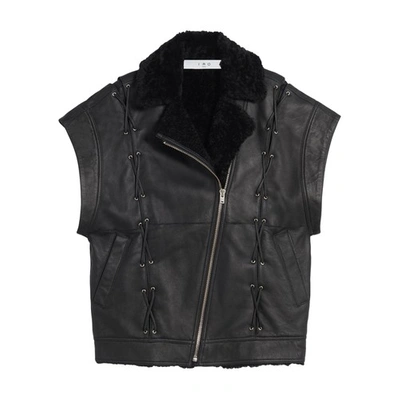 Shop Iro Fjord Sleeveless Jacket In Black Black