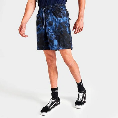 Shop Vans Men's Voyage Tie-dye Volley Shorts In True Navy/tie Dye