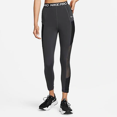 stole maskulinitet afslappet Nike Women's Pro Dri-fit Training Tights In Dark Smoke Grey/black/white |  ModeSens