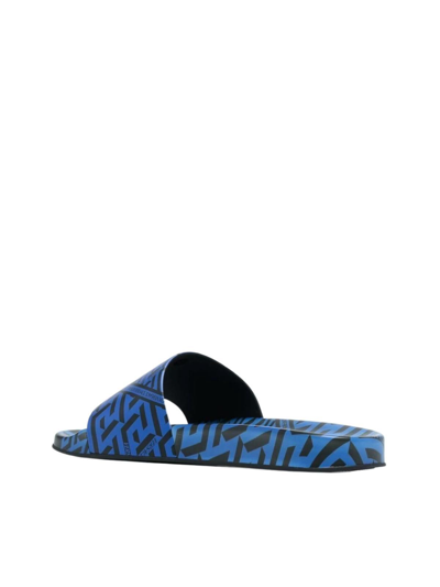Shop Versace Men's Blue Other Materials Sandals
