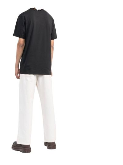 Shop Moschino Men's Black Cotton T-shirt