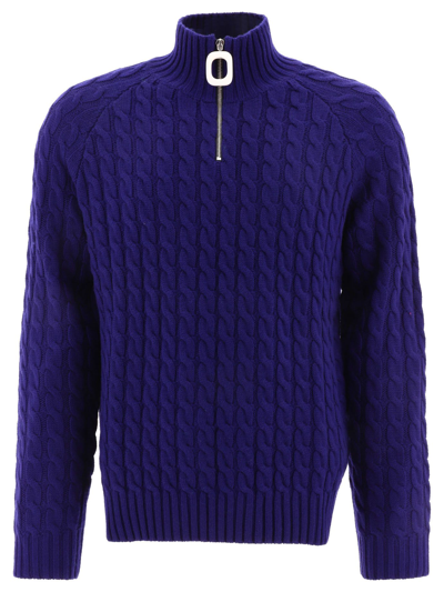 Shop Jw Anderson J.w. Anderson Men's Blue Other Materials Sweater