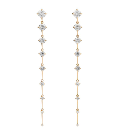 Shop Fernando Jorge Yellow Gold And Diamond Brilliant Sequence Long Earrings