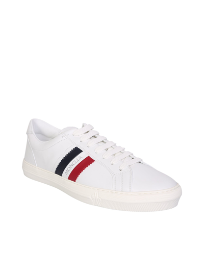 Shop Moncler Classic And Essential:  New Monaco Sneakers In White