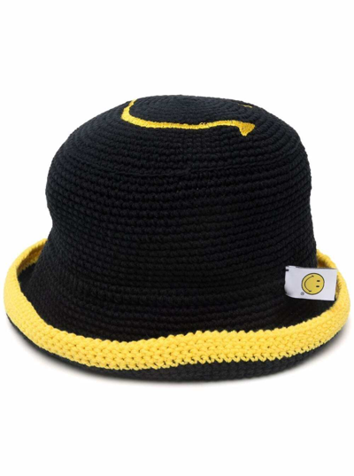 Shop Philosophy Di Lorenzo Serafini Philosophy  By Lorenzo Serafini X Smiley Company Black And Yellow Bucket Hat