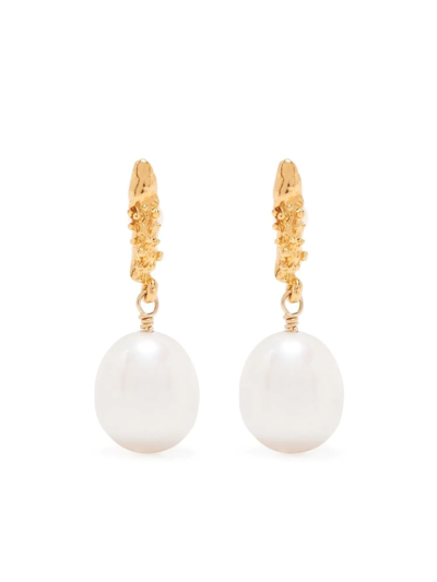 Shop Alighieri The Lustre Of The Moon Earrings In Gold