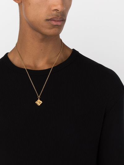 Shop Alighieri The Lover's Compass Pendant Necklace In Gold