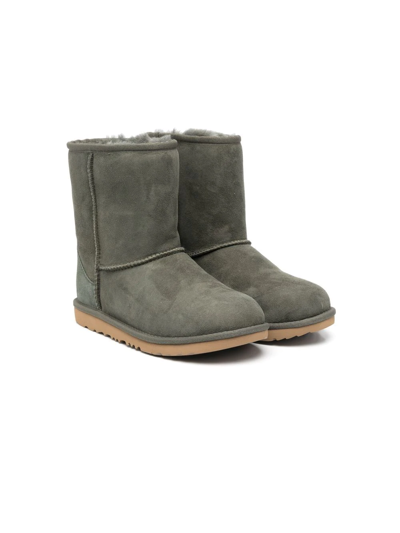 Shop Ugg Teen Suede Ankle Boots In Green