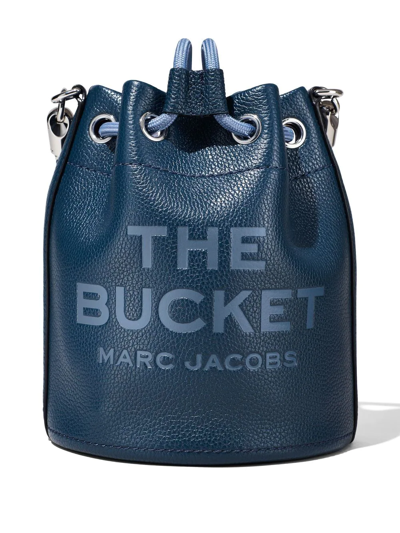 Marc Jacobs The Leather Bucket Bag In Blue