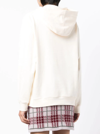 Barrie Logo-patch Cotton Hoodie In Neutrals