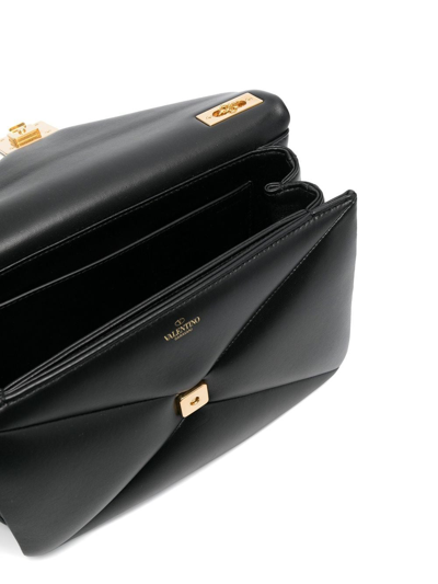 Shop Valentino One Stud Shoulder Bag In Black