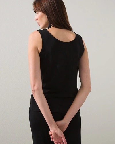 Shop Chico's Wrinkle-free Travelers Reversible Tank Top In Black Size 8/10 |  Travel Clothing