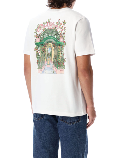 Shop Casablanca Lamour En Fleur Printed T-shirt In White