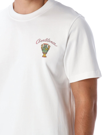 Shop Casablanca Lamour En Fleur Printed T-shirt In White