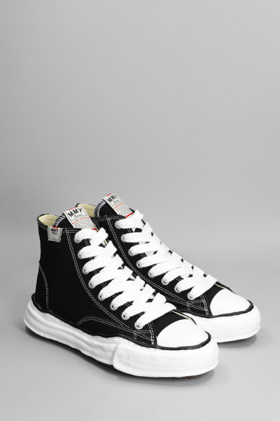 Shop Miharayasuhiro Peterson Sneakers In Black Canvas