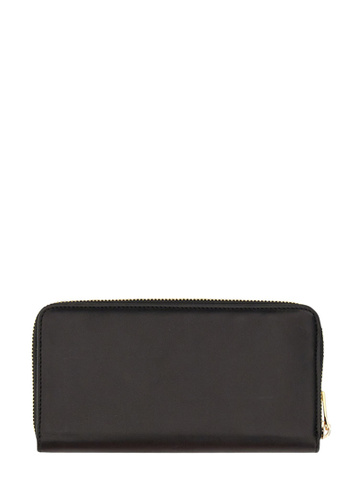 Shop N°21 Leather Wallet In Nero