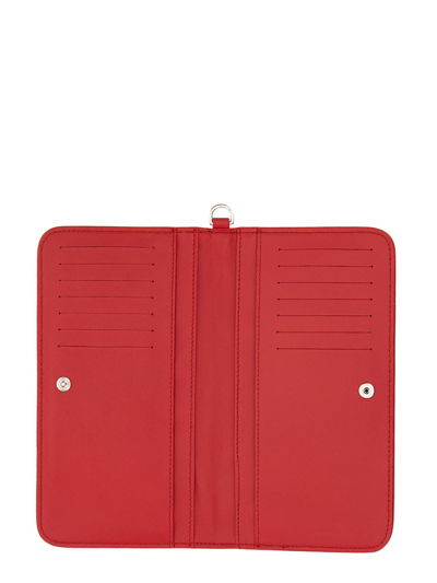 Shop N°21 Wallet With Logo In Rosso