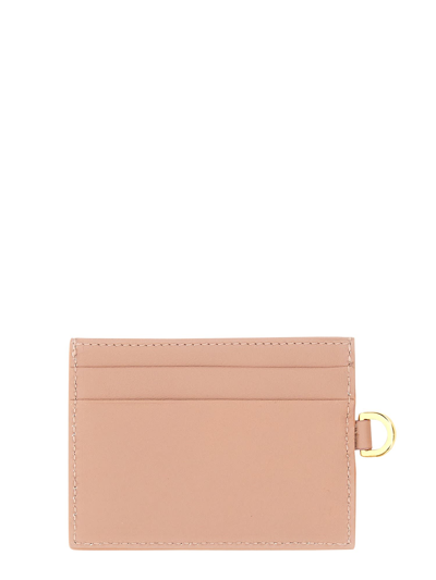 Shop N°21 Card Holder With Logo In Cipria