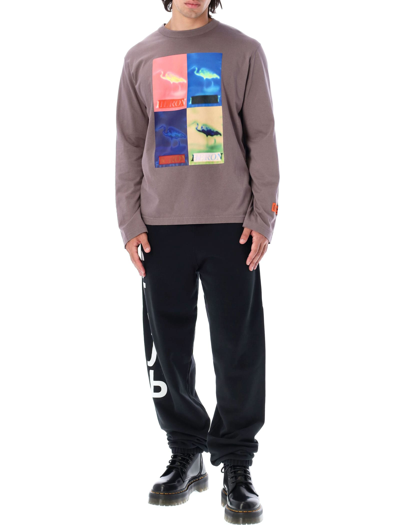 Heron Preston Men's Censored Long-sleeve T-shirt In Grey | ModeSens