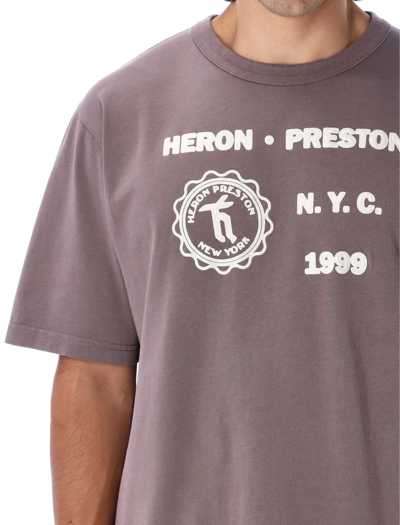 Shop Heron Preston Medieval Heron T-shirt In Grey