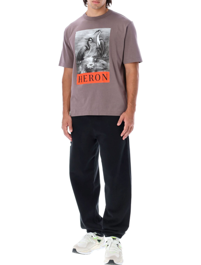 Shop Heron Preston Heron Bw T-shirt In Grey
