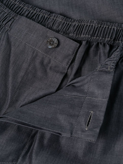 Zimmerli Logo-embroidered Piped Silk Pyjama Set In Grey