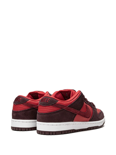 Shop Nike Sb Dunk Low "cherry" Sneakers In Red
