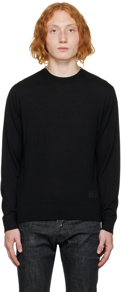 Shop Dsquared2 Black Ibra Sweater In 900 Black