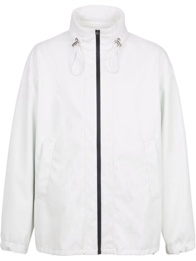 Shop Balmain Men's  White Polyester Blazer