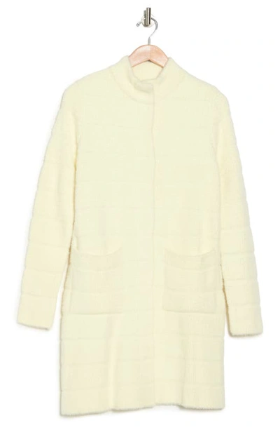By Design Colette Quilted Faux Fur Jacket In Winter White