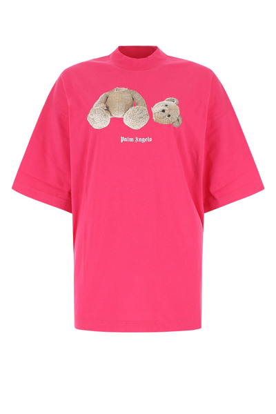 Shop Palm Angels Salmon Cotton Oversize T-shirt  Pink  Donna Xs