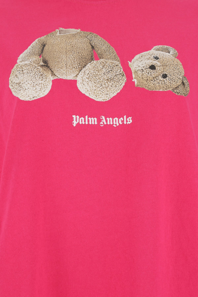 Shop Palm Angels Salmon Cotton Oversize T-shirt  Pink  Donna Xs