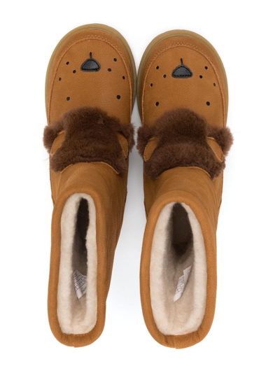Shop Donsje Wadudu Leo-shaped Boots In Brown