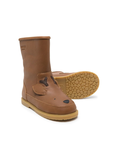 Donsje Wadudu Raindeer-shaped Boots In Brown