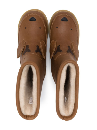 Donsje Wadudu Raindeer-shaped Boots In Brown