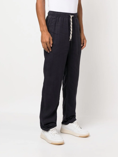 Shop Zadig & Voltaire Pixel Drawstring Straight-leg Trousers In Blue