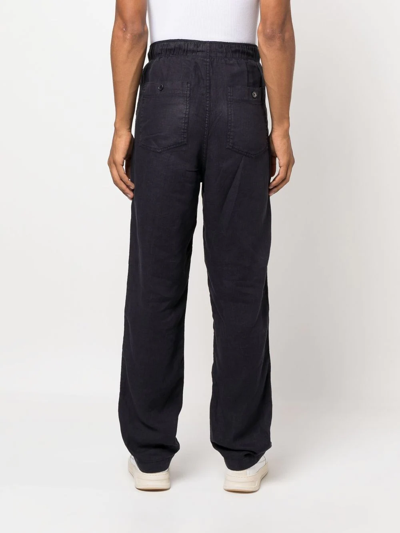 Zadig & Voltaire Pixel Drawstring Straight-leg Trousers In Blue
