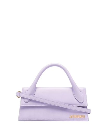 Shop Jacquemus Le Chiquito Long Tote Bag In Purple