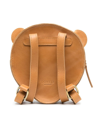Shop Donsje Kapi Classic Tiger Leather Backpack In Brown