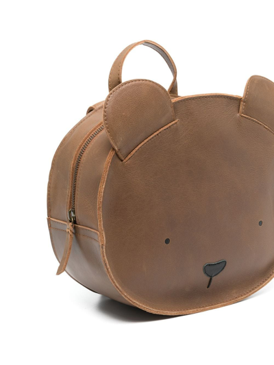 Donsje Kapi Classic Leather Backpack In Brown