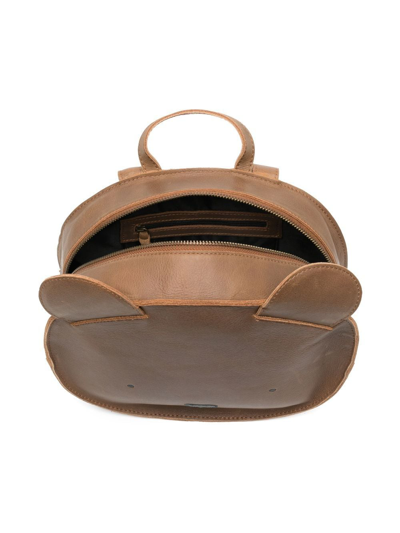 Donsje Kapi Classic Leather Backpack In Brown