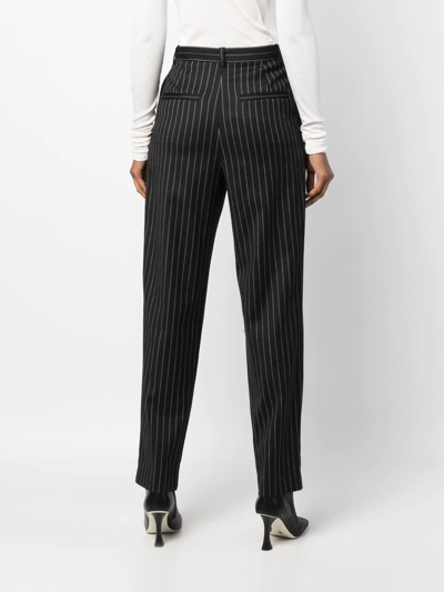 Iro Pinstripe Straight-leg Trousers In Black
