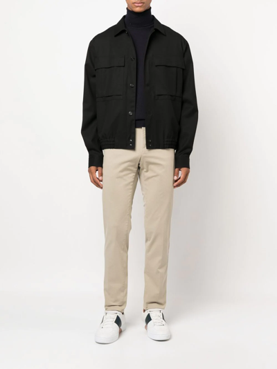 Pt Torino Straight-leg Trousers In Neutrals