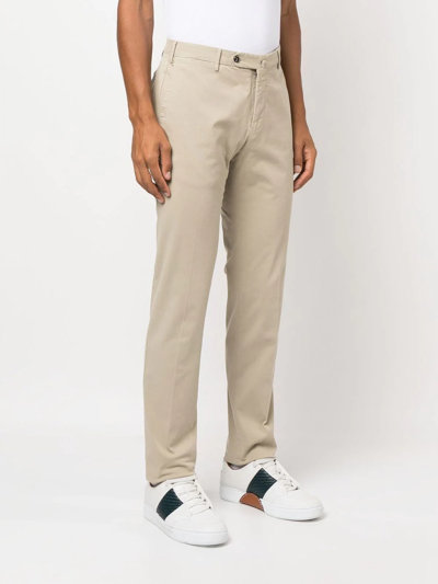 Pt Torino Straight-leg Trousers In Neutrals