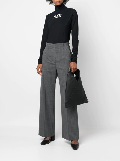 Mm6 Maison Margiela Triangle Small Graphic-print Tote In T8013