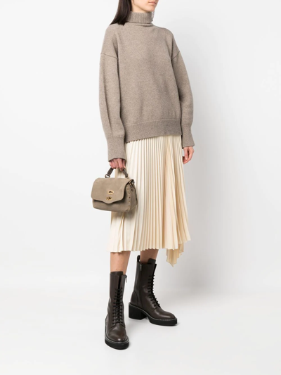 Zanellato Postina Stud-detail Crossbody Bag In Neutrals