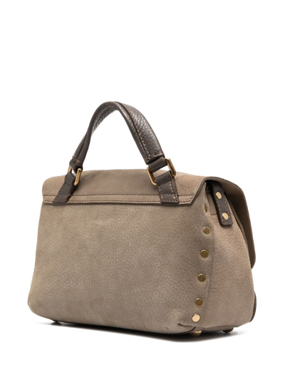 Zanellato Postina Stud-detail Crossbody Bag In Neutrals