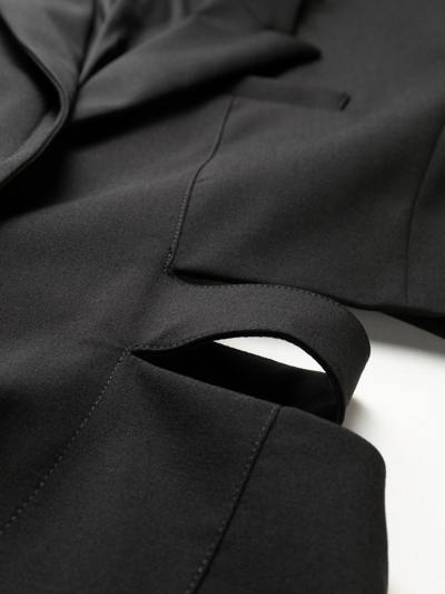 Jacquemus 'la Robe Bari' Black Single-breasted Jacket With Cut-out In Black