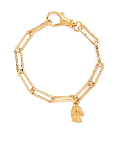 Shop Alighieri The Secret Of Time Amulet Charm Bracelet In Gold